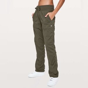 lululemon athletica Dance Studio Mid Rise Regular Pant Olive Green